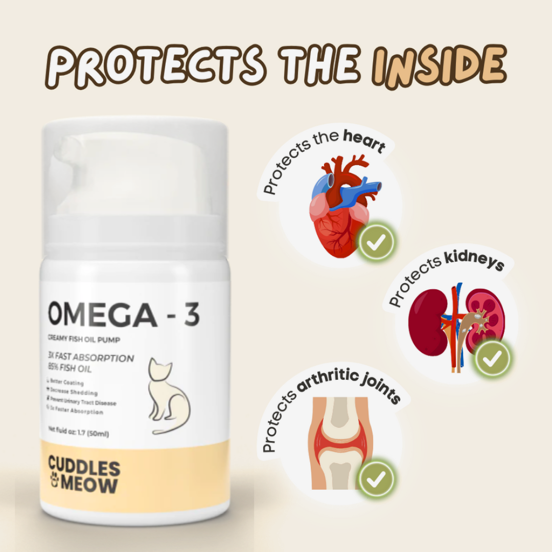 Creamy Omega-3 Fish Oil Pump for Cats