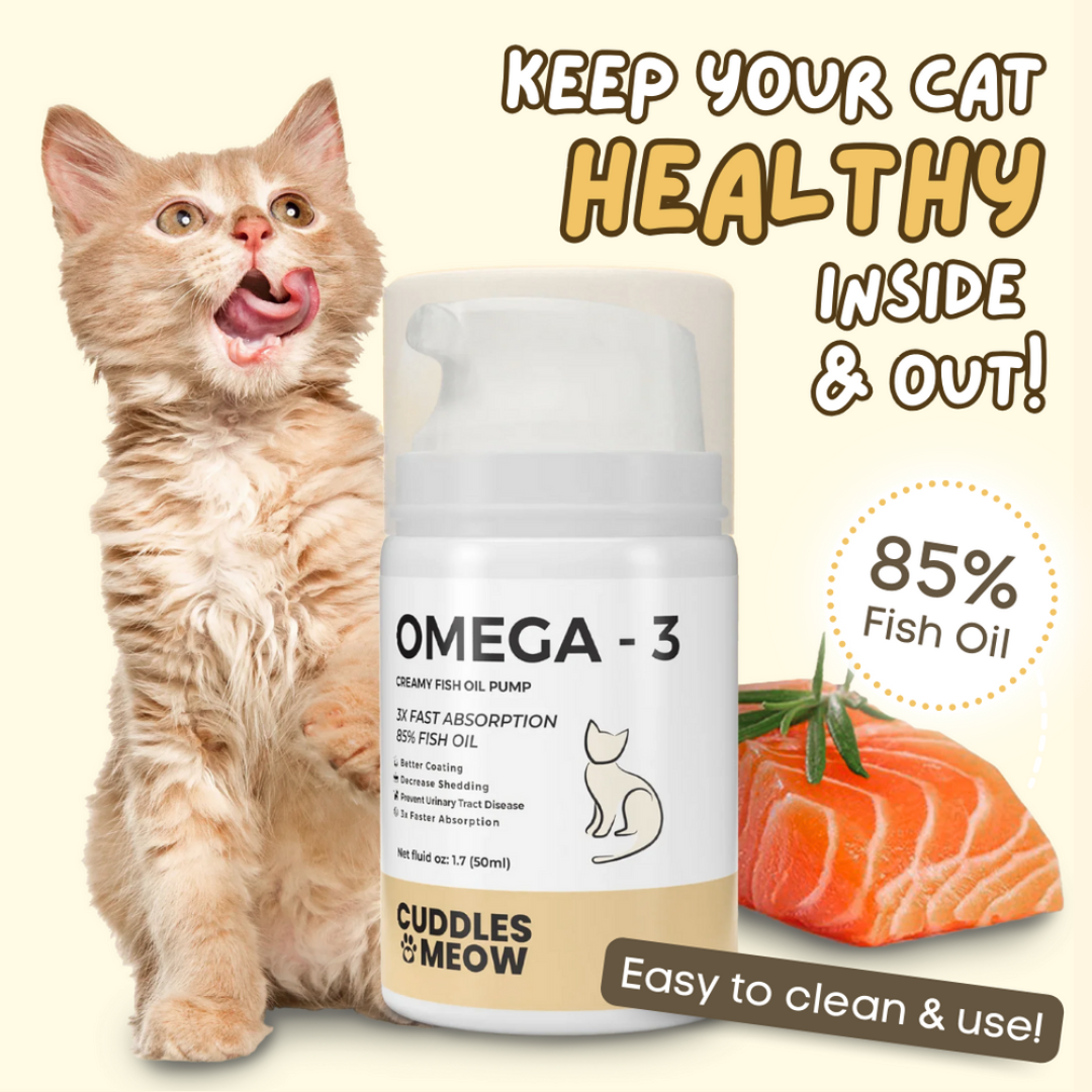 Creamy Omega-3 Fish Oil Pump for Cats