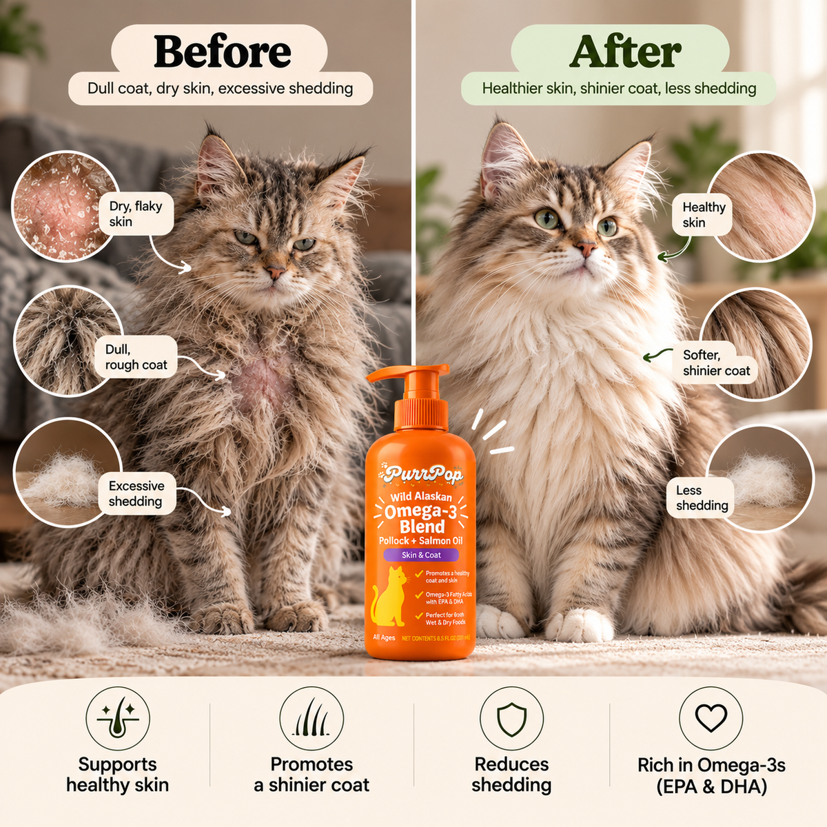 Cats’ Favorite Skin & Coat Booster