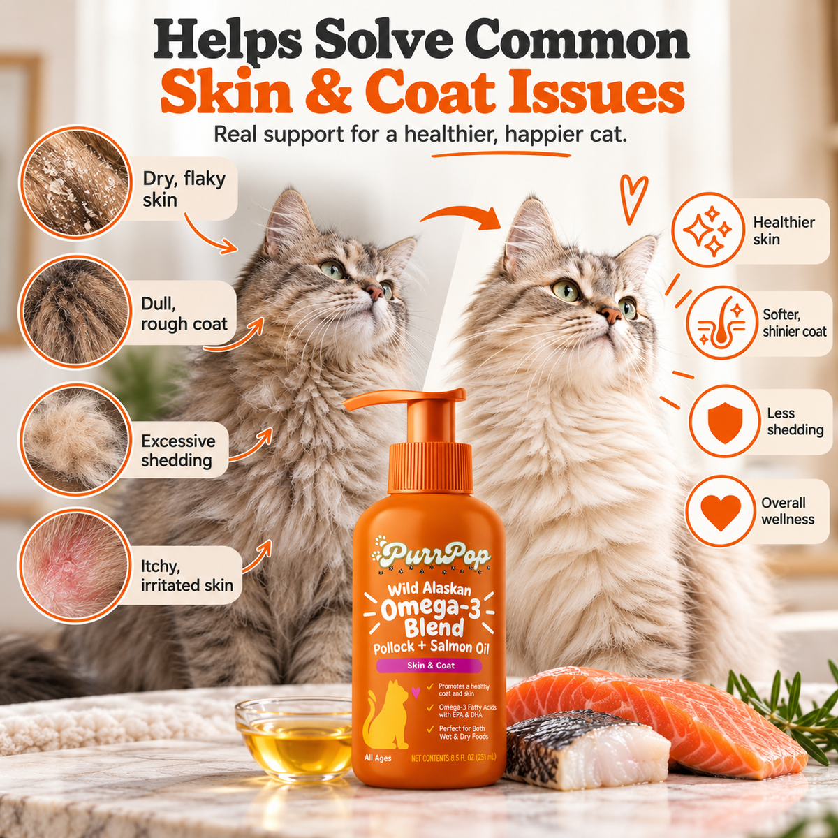Cats’ Favorite Skin & Coat Booster